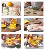 How to prepare grilled cod fillets with rosemary and orange