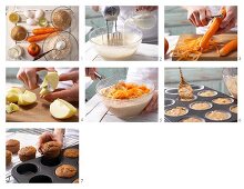 How to prepare carrot and almond muffins