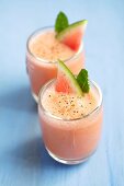 Gazpacho with watermelon and tomatoes