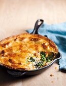A pan-baked fish & vegetable pie