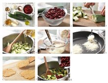 How to prepare kidney bean stew with Parmesan crackers