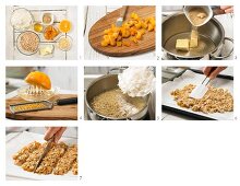 How to prepare apricot and coconut bars with almonds