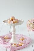 Mini Bundt cakes with pink icing