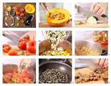 How to prepare ratatouille with pumpkin, aubergine and tomato
