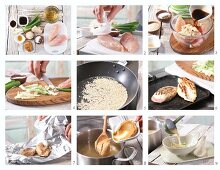 How to prepare miso soup with pan-fried chicken fillet