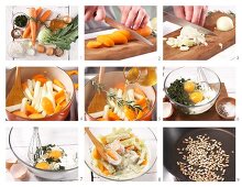 How to prepare carrot and kohlrabi gratin with herb quark