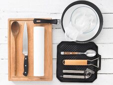 Kitchen utensils for preparing lamb