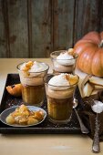 Winter pumpkin and pear trifle with rooibos and vanilla custard