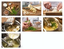 How to make parsnip soup with crab and chervil