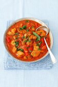 Pork goulash with red pepper