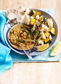 Warming Winter Dahl With Roasted Veg