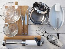 Kitchen utensils for making Salzburger Nockerln (sweet souffle)
