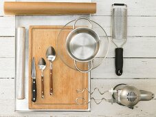 Kitchen utensils for baking sweet cookies