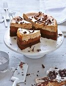 Chocolate cheesecake with chestnuts