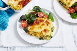 Kürbis-Ricotta-Lasagne mit Blattspinat