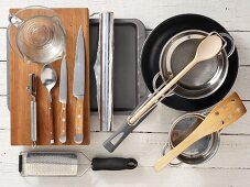Kitchen utensils for making a lamb dish