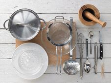 Kitchen utensils for making salad