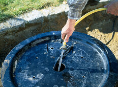 Installing a water feature in the garden