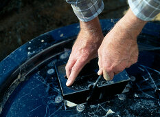 Installing a water feature in the garden