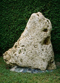 Stone sculpture as cat