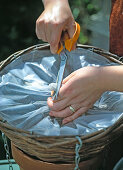 Planting a hanging basket (1/7)