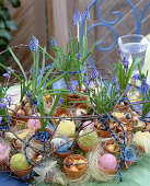 Clay pots wreath, Easter