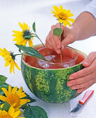 Watermelon as a vase