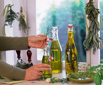 Rosemary and thyme oil