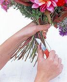 Autumn bouquet in a purple pot (4/5)