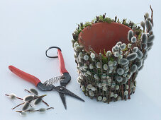 Pot with moss and willow catkins (4/5)