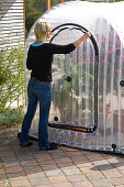 Inflatable greenhouse for overwintering potted plants: 17/18