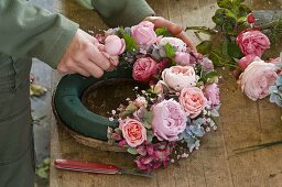 Rose Hydrangea Wreath (3/4)