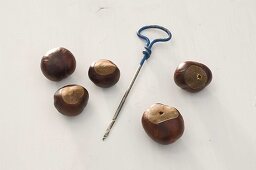 Chestnuts as key rings (2/4)