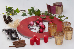 Advent wreath in oriental colours (2/5)