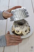 Birdseed cake in bundt cake pan