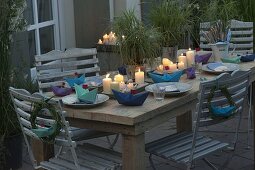 Maritime grass table decoration