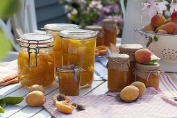 Process freshly harvested apricots