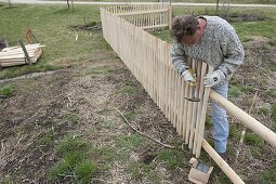 Building a garden fence