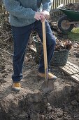 Create a hillside bed in a vegetable garden