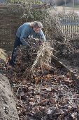 Create a hillside bed in a vegetable garden