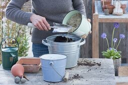 Mix soil for sowing or permeable soil