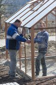 Build and set up the greenhouse