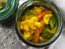 Piccalilli (British vegetable relish with mustard and vinegar)