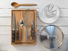 Kitchen utensils for making braised chicken