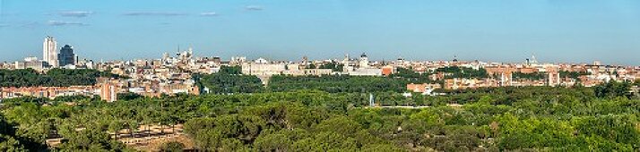 A panorama of Madrid, Spain