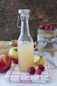 Natural apple juice, homemade
