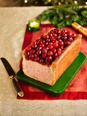 Cranberry Topped Gala Pie