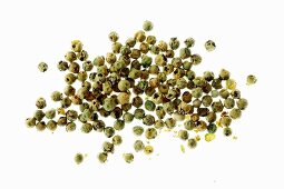 Green peppercorns (top view)