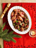 Plumpudding Stuffing Balls And Pigs In Blankets