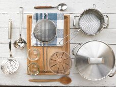 Kitchen utensils for making berry jelly